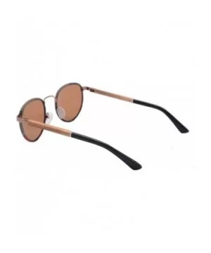 Unisex Metal Frame Polarized Sunglasses UV400-SG1569 - Brown&zebra - CT18LTY5ZET $8.82 Oval