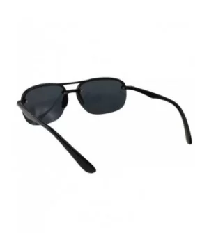 James - Ultra Lightweight Rimless Outdoor Sports Sunglasses - Black - C0196QO03KR $11.43 Rimless