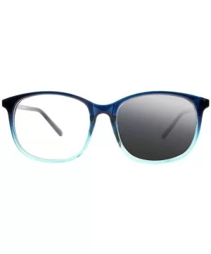 Square Oversized Nerd Geek Transition Photochromic Bifocal Reading Glasses UV400 Sun Readers - Blue - CW18ILCOQQU $19.71 Over...