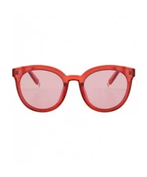 Round Sunglasses for Women Vintage Eyewear S8094 - Red Lens - C817YG0954G $8.09 Oversized