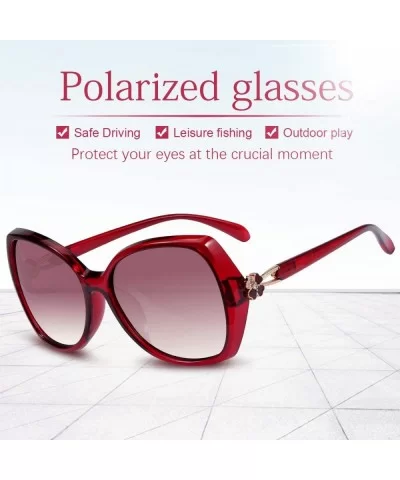 Polarized Sunglasses Driving Blocking Eyeglasses - A406-red - CW18YTIRZWH $11.41 Rectangular