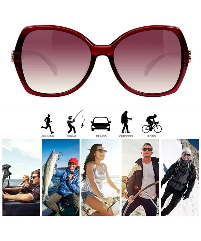 Polarized Sunglasses Driving Blocking Eyeglasses - A406-red - CW18YTIRZWH $11.41 Rectangular