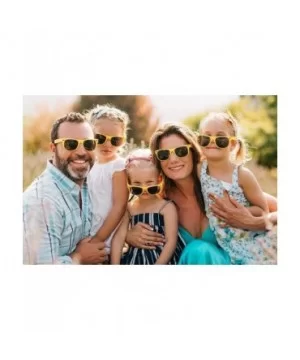 Bulk 12 Pack Neon Retro Sunglasses Unisex Adult Kids Party Favors Decor Glasses - Adult Yellow - CS18ENTTTQX $17.52 Goggle