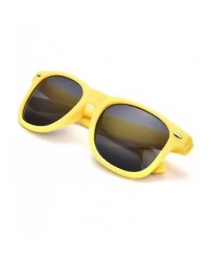 Bulk 12 Pack Neon Retro Sunglasses Unisex Adult Kids Party Favors Decor Glasses - Adult Yellow - CS18ENTTTQX $17.52 Goggle