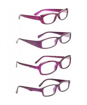 Specs Clear Computer Reading Glasses 4 Pack(Magenta) - Magenta - CC12D334GFR $5.26 Rectangular