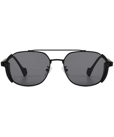 Vintage Punk Sunglasses Men Women Windproof Shield Visor 2020 Fashion Double Beam Metal Round Sunglasses - CU192D0Z0DN $8.95 ...