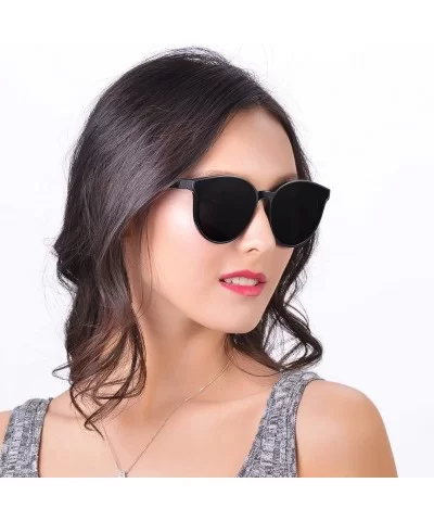 Vintage Fashion Round Wayfarer Sunglasses for Women - Black - CK183CK2D32 $8.35 Round