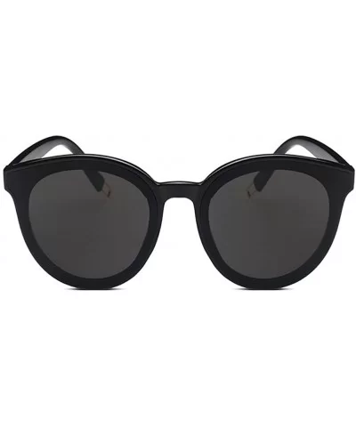 Vintage Fashion Round Wayfarer Sunglasses for Women - Black - CK183CK2D32 $8.35 Round