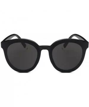 Vintage Fashion Round Wayfarer Sunglasses for Women - Black - CK183CK2D32 $8.35 Round