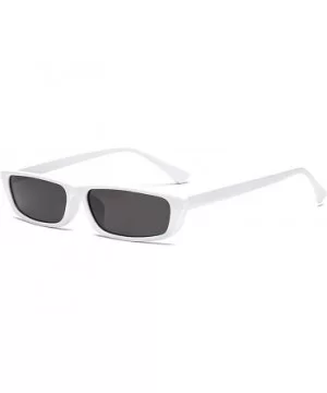 Classic Retro Designer Style Rectangle Sunglasses for Women PC PC UV 400 Protection Sun glasses - White Hui - CF18SZU0EGZ $14...