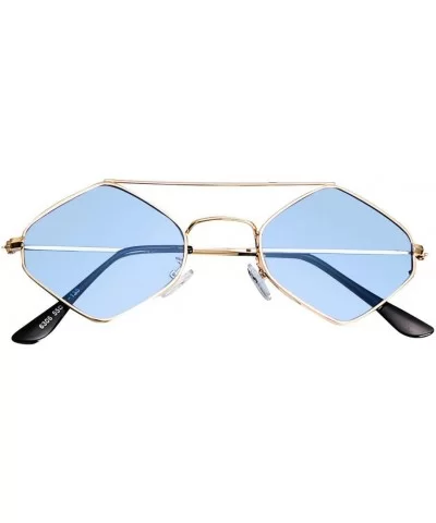 Sunglasses Retro Vintage Narrow Cat Glasses Eye Sunglasses for Women Clout Goggles Plastic Frame (Blue) - Blue - CN18RKTYUEN ...