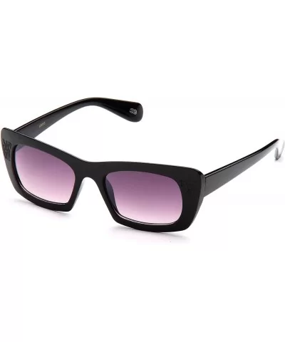 Oversize Butter Fly Fashion Sunglasses for Women UV Protection - Black - CE17YTZ8QRL $6.44 Oversized