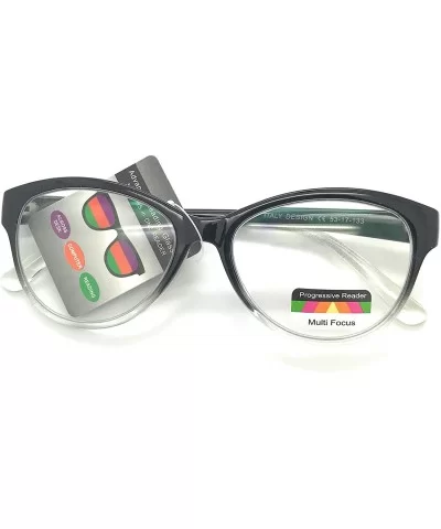 Cat Eye Multi 3 Focus Progressive Reading Glasses - Black Fade - CT18HW3TEHA $11.82 Cat Eye