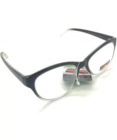 Cat Eye Multi 3 Focus Progressive Reading Glasses - Black Fade - CT18HW3TEHA $11.82 Cat Eye