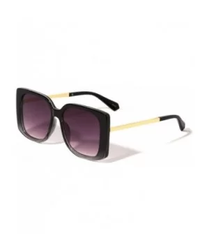 Thick Frame Round Square Butterfly Sunglasses - Purple - CR19735OAIE $14.05 Round