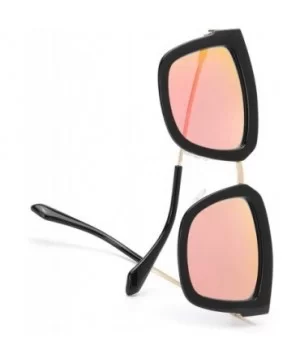 Oversized Sunglasses for Women-Polarized Mirrored Lens - Fashion Eyewear 100% UV Protection - CN190EAZNIU $20.64 Oversized