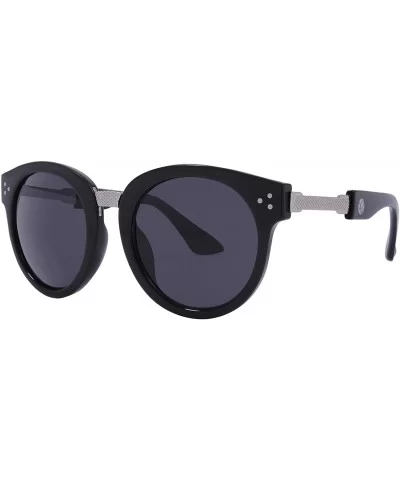 Escape Women's Retro Statement Round Sunglasses - Metal Bridge and Temples Frame - 100% UV Protection Lens - C9197CSY47C $28....