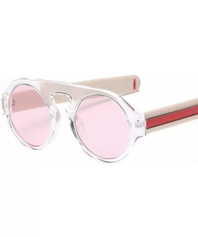 Round Frame Sunglasses Tricolor Retro Sunglasses New Sunglasses Men And Women With The Same Paragraph - CV18SMCGDA2 $25.60 Sport