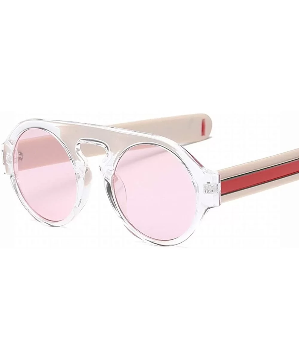 Round Frame Sunglasses Tricolor Retro Sunglasses New Sunglasses Men And Women With The Same Paragraph - CV18SMCGDA2 $25.60 Sport