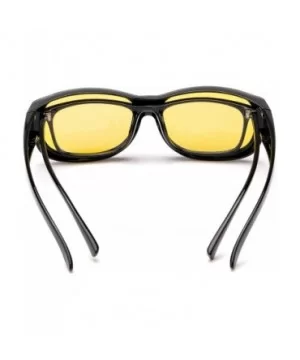 Glasses Driving Prescription Polarized - Night-driving Glasses- Black Frame - CZ18UL88HHI $15.04 Wrap