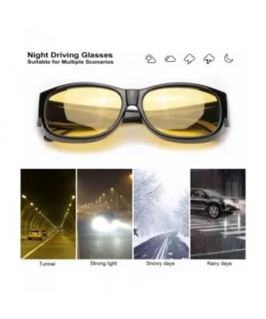 Glasses Driving Prescription Polarized - Night-driving Glasses- Black Frame - CZ18UL88HHI $15.04 Wrap