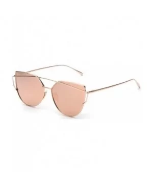 Pink Vintage Mirror Female Women Cat Eye Sunglasses Er Ladies Sun Glasses Oculos Feminino - C2 - CK198AHML8G $16.00 Goggle