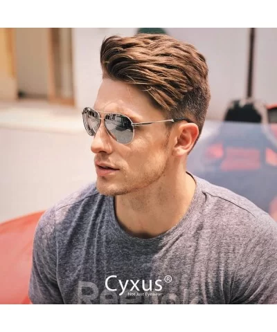 Sunglasses Polarized Protection Mirrored - 1489 Silver Frame Silver Lens - CQ18EM26HGQ $11.65 Round