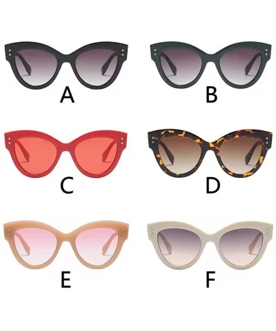 Fashion Vintage Big Frame Sunglasses Summer Retro Eyewear Sunglasses - A - C218TO6C6Q2 $8.34 Wrap