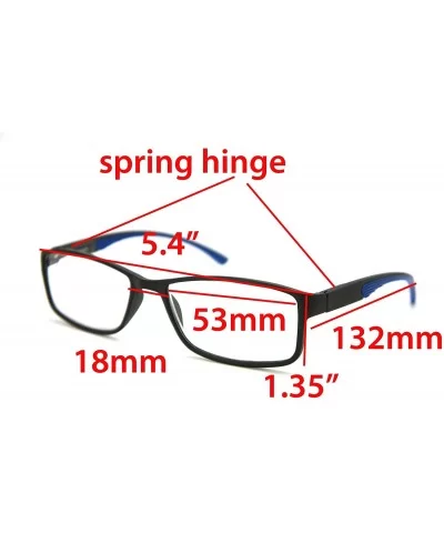 6904 SECOND GENERATION Semi-Rimless Flexie Reading Glasses NEW - Z1 Full Rim / Blue - CC18ES4OE62 $13.39 Rimless