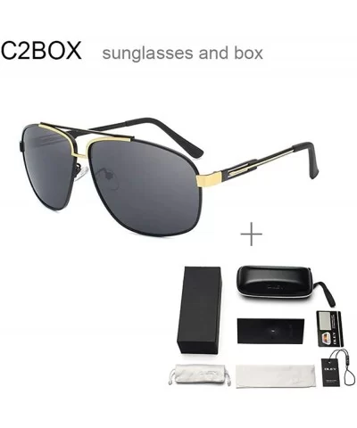 Polarized Sunglasses Man Cool Sun Glasses Men UV400 Y9754 C1BOX - Y9754 C2box - CK18XE99NSR $15.09 Aviator