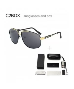 Polarized Sunglasses Man Cool Sun Glasses Men UV400 Y9754 C1BOX - Y9754 C2box - CK18XE99NSR $15.09 Aviator