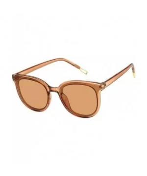 Fashion Round Sunglasses for Women Oversized Vintage Shades - Brown - C918RLUR9DR $5.70 Oversized