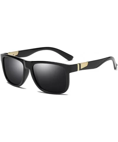 Polarized Sunglasses Classic Square Fishing Sunglasses Men UV400 - C4 Sand Tea Tea - C418M3NT4CT $20.98 Sport