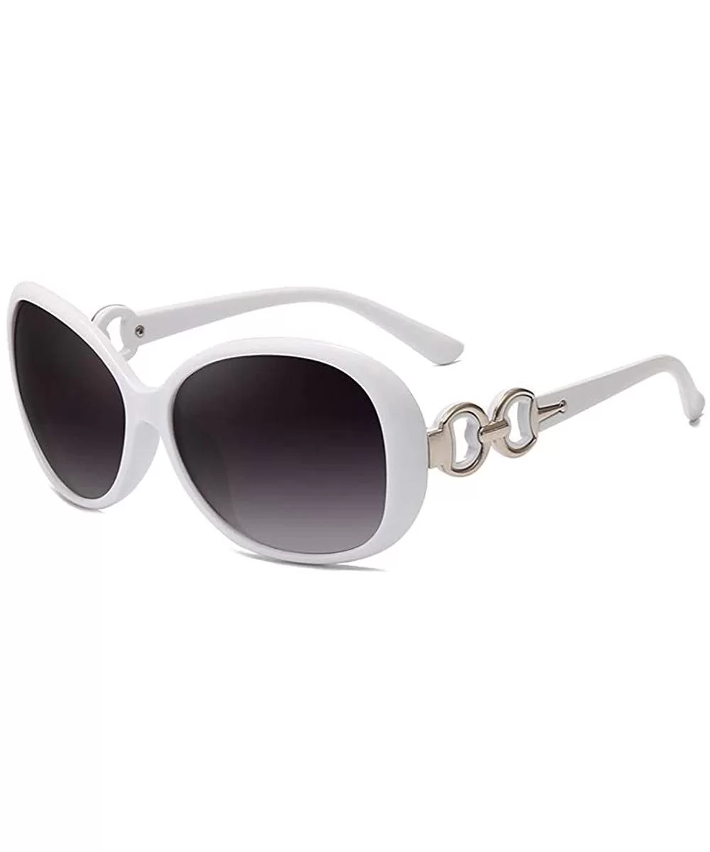 Fashion Women Shades Oversized Eyewear Classic Sunglasses UV400 - White - CQ199CRHQ6Y $5.73 Oversized