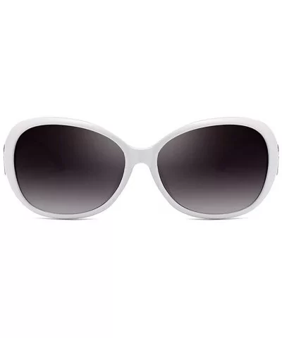 Fashion Women Shades Oversized Eyewear Classic Sunglasses UV400 - White - CQ199CRHQ6Y $5.73 Oversized