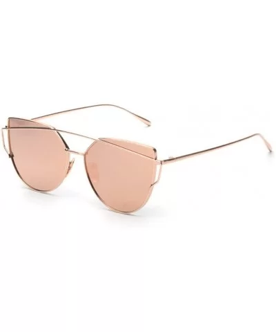 Fashion Glasses Twin Beams Protection Sunglasses - CB18ON2LGHN $6.33 Cat Eye