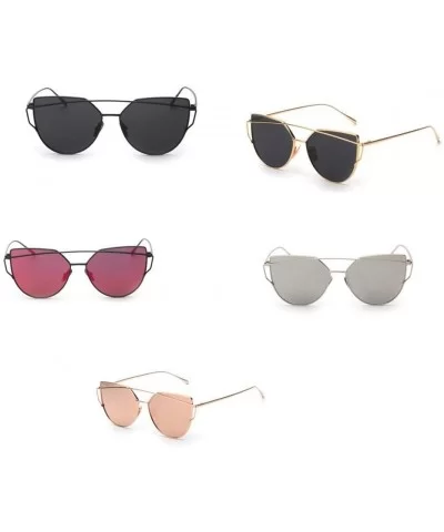 Fashion Glasses Twin Beams Protection Sunglasses - CB18ON2LGHN $6.33 Cat Eye