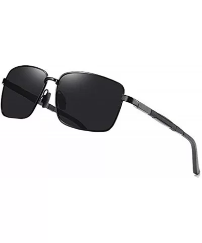 Al-mg Women Men Polarized SunGlasses Polarized Mirror Sunglasses Myopia Minus Lens - Black - CY1904CK8A9 $20.72 Square