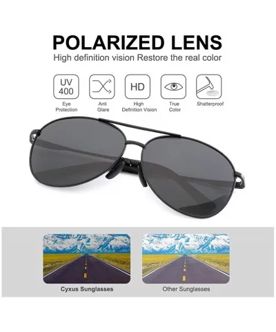 Sunglasses Polarized Protection Mirrored - 1489 Matte Black Frame Black Lens - CD18EM00LXN $10.66 Round