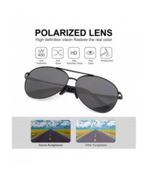 Sunglasses Polarized Protection Mirrored - 1489 Matte Black Frame Black Lens - CD18EM00LXN $10.66 Round