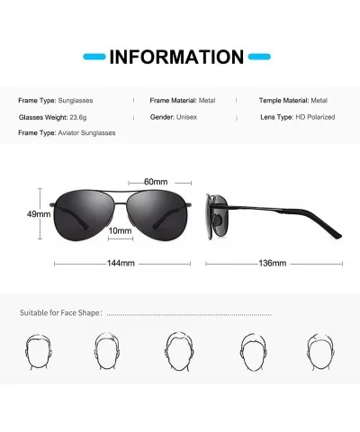 Sunglasses Polarized Protection Mirrored - 1489 Matte Black Frame Black Lens - CD18EM00LXN $10.66 Round