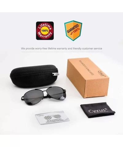 Sunglasses Polarized Protection Mirrored - 1489 Matte Black Frame Black Lens - CD18EM00LXN $10.66 Round