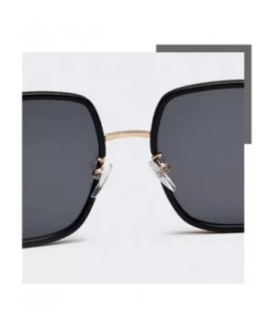 Oversized Sunglasses for Women Square Glasses UV400 Outdoor Sun Protection Glasses-7 Colors - Gold&brown - CC18QTHEKTK $11.95...