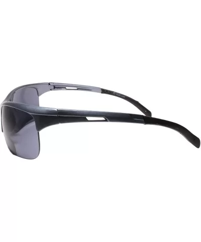 Motorcycle Riding Biker Wrap Around Sports Gray Bifocal 1.50 Reading Sunglasses - CG195D9QWEO $13.83 Wrap