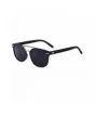 Women's UV400 Mirror Sunglasses Classic Double-Bridge Rivet Shades Glasses - Black - CU17Z6ZRLMR $6.28 Semi-rimless