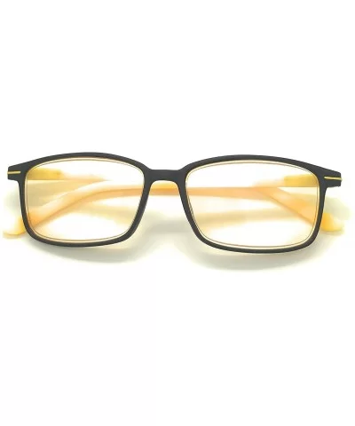 Computer Reading Glasses Reduce Eyestrain-Anti Blue Rays-UV Protection - Yellow - CS18NNK69TX $11.69 Wayfarer