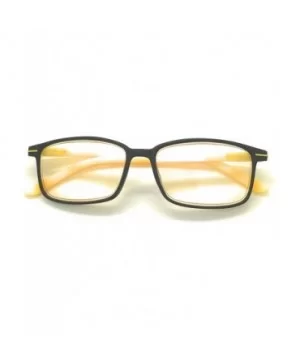 Computer Reading Glasses Reduce Eyestrain-Anti Blue Rays-UV Protection - Yellow - CS18NNK69TX $11.69 Wayfarer