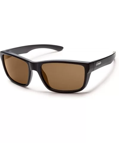 Mayor Polarized Sunglass with Polycarbonate Lens - Matte Black Frame/Brown - CB12O8X0363 $35.89 Square