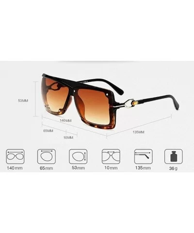 Oversized Sunglasses Transparent Vintage Windproof - Clear - CG18NZI3YGN $7.58 Oversized