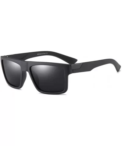 Classic Polarized Men/Women Driving Sun Glasses Male Goggles UV400 - C1 BLACK BLACK - C018M3OEA65 $26.08 Goggle